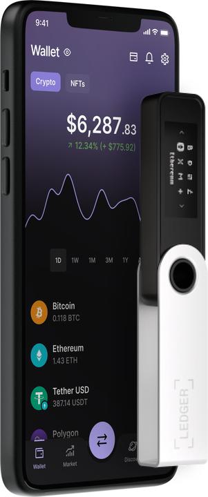 Produktbild Ledger Nano S Plus - Mattschwarz (Bitcoin, Litecoin, Ubiq, Bitcoin Cash, Komodo, Zcash, Ethereum Classic, Ether, Vertcoin, Stellar, Neo, Dash)