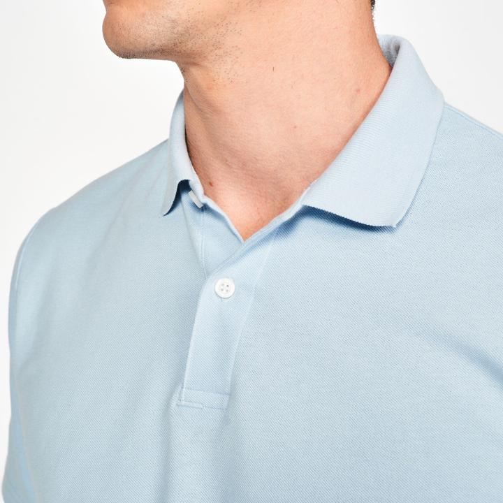 Actual product image Inesis Herren Golf Poloshirt kurzarm 100 % Baumwolle - MW100 blau (XL)