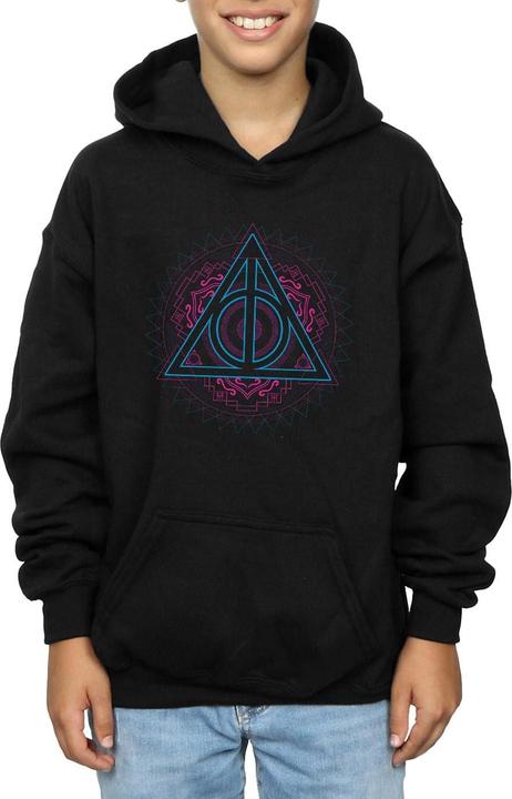 Image du produit - Sweat à capuche NEON DEATHLY HALLOWS - Garçon (152, 158)