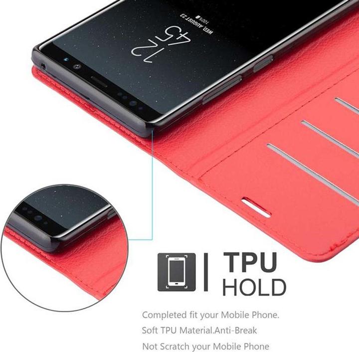 Actual product image Cadorabo Book with stand function cover (Samsung Galaxy Note 8)