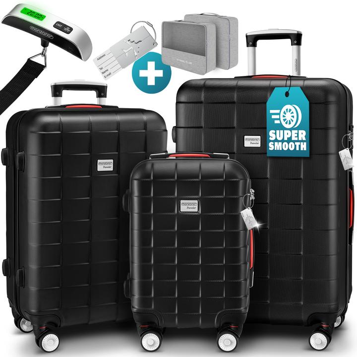 Monzana Hard case TSA lock set of 3