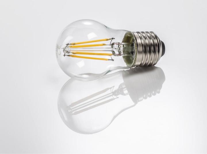 Actual product image Xavax LED Filament, E27, 470lm Replaces 40W, Drop Lamp, Warm White, Clear (E27, 4 W, 470 lm, 1 x, E)