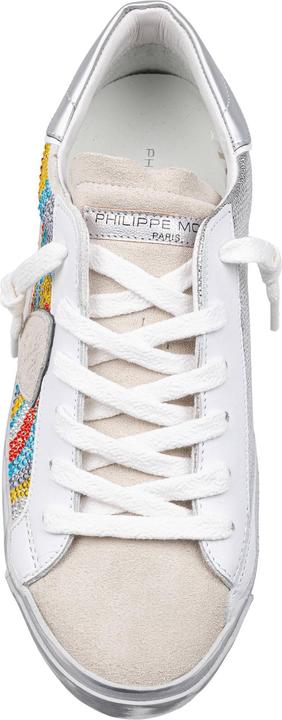 Produktbild Philippe Model prsx low sneakers in leather and suede with micro crystals (40)