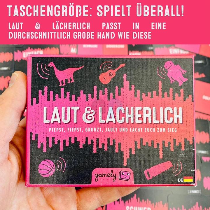 Actual product image Gamely LAUT & LAECHERLICH - Beeps, squeaks, grunts, howls and laughs your way to victory (German)