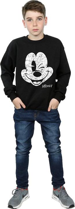 Immagine prodotto Disney Felpa in cotone con volto di Topolino per bambini (140, 146)