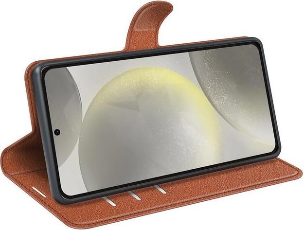 Actual product image MU Classic Litchi Leather Bookcover Series (Samsung Galaxy S24 FE)