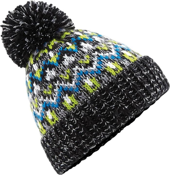 Image du produit Beechfield Bonnet unisexe adulte Blizzard Geometric Bobble Beanie