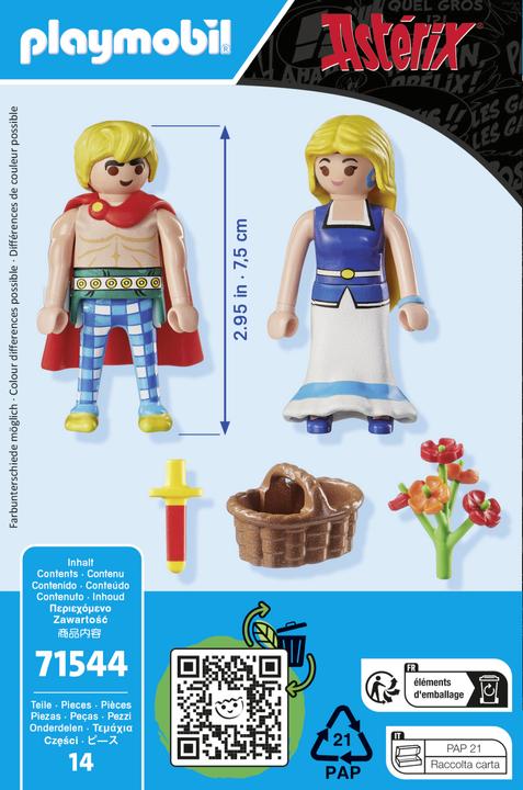 Actual product image Playmobil Asterix: Tragicomix and Falbala (71544, Playmobil Asterix)