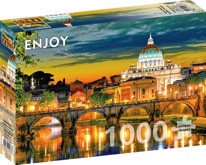 Enjoy Puzzle ENJOY-2073 - Saint Peter's Basilica, Vatican, jigsaw puzzle, 1000 pieces (1000 pieces)