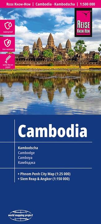 Image du produit Carte du Cambodge / Cambodia (1:500.000)