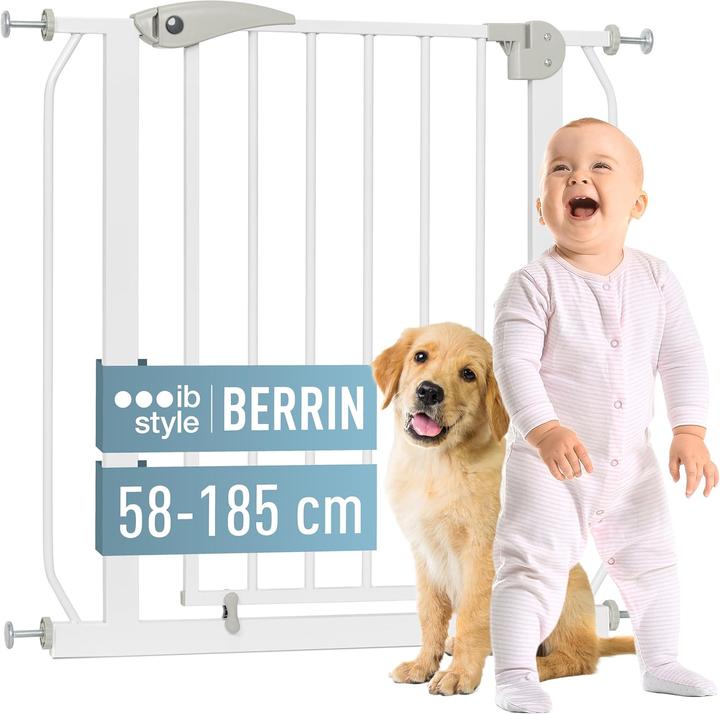 Produktbild IB-Style Treppenschutzgitter Berrin für Babys und Haustiere, 58-185 cm (108 cm)