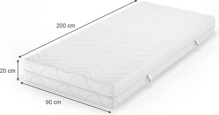 Produktbild VitaliSpa Foamy (90 x 200 cm, Schaumstoffkern)