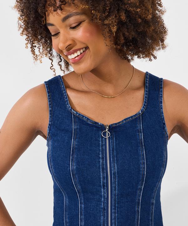 Produktbild Joe Browns Sleeveless Stretch Denim Zip Front Top (14)