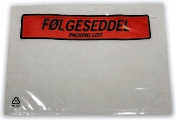 Antalis Følgeseddellommer 165x122mm m/tryk følgeseddel 1000stk/kar - (1000 stk.)