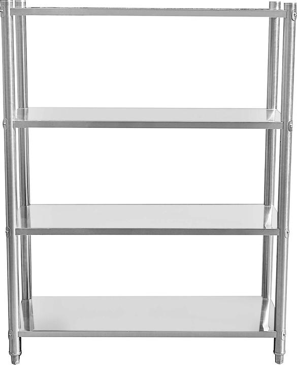 Produktbild Wiltec Edelstahlregal Gastro Schwerlastregal 155x120x50cm 201 Regal Küchenregal