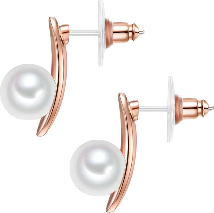 Produktbild Lulu & Jane Messing Muschelkernperle roségold - 33148 (Messing)