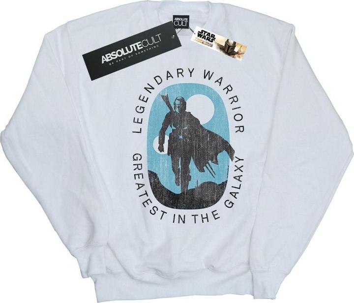 Actual product image Star Wars Mens The Mandalorian Legendary Warrior Greatest In The Galaxy Sweatshirt (XL)
