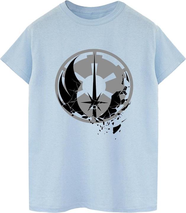 Immagine prodotto Star Wars Obi-Wan Kenobi Fractured Logos Maglietta Ampia Donna (M)