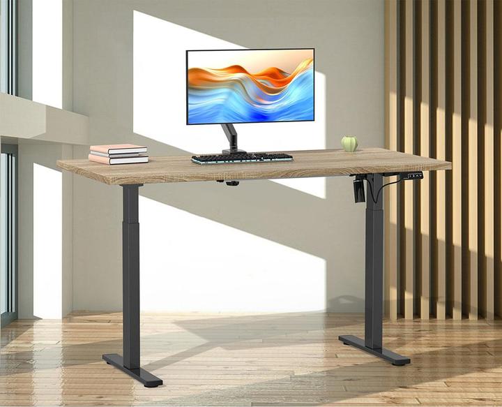 Produktbild VCM Schreibtisch verstellbar Lona 140x80 sw (140 x 80 x 120 cm)