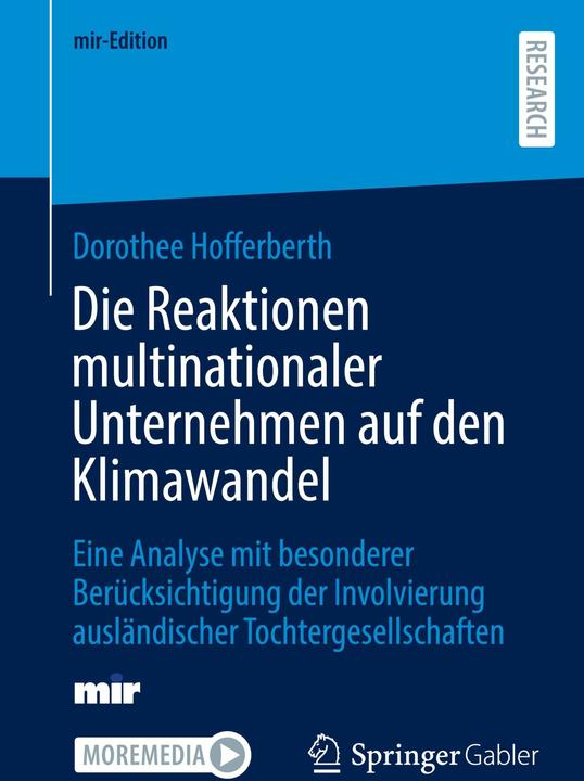 Nutritional values and ingredients Die Reaktionen multinationaler Unternehmen auf den Klimawandel (German, Dorothee Hofferberth, 2024)