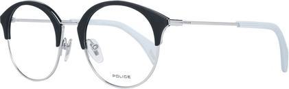 Produktbild Police PL 730 Frauen Schwarzer Optischer Rahmen Metall Kunststoff Runde Vollrandbrille