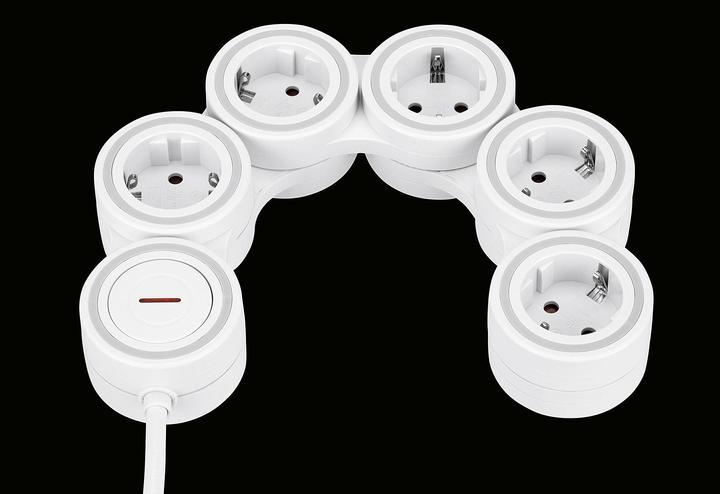 Actual product image REV Power strip Supraflex (5 x, CEE 7/3, 1.40 m)