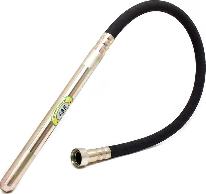 Wiltec Rüttelflasche Ø35mm 150cm flexible Welle Betonrüttler Innenrüttler Handrüttler