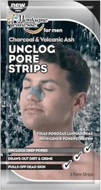 Image du produit 7th Heaven Montagne Jeunesse Charcoal Volcanic Ash Unclog Pore Strips 3 unités (Chiffons de nettoyage)