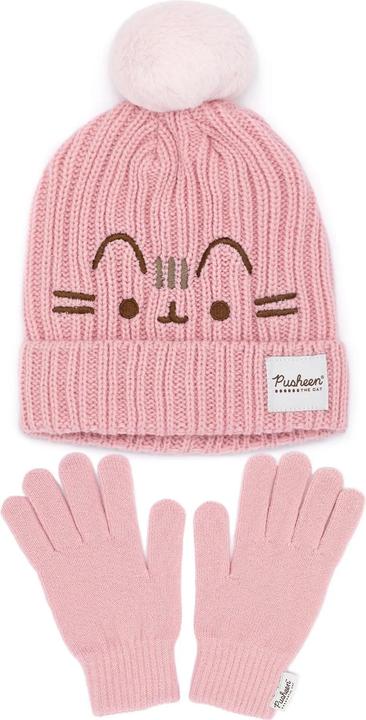 Pusheen The Cat Gestrickte Mütze & Handschuhe Set