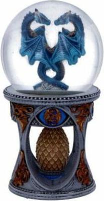 Actual product image Nemesis Now Anne Stokes Dragon Heart snow globe