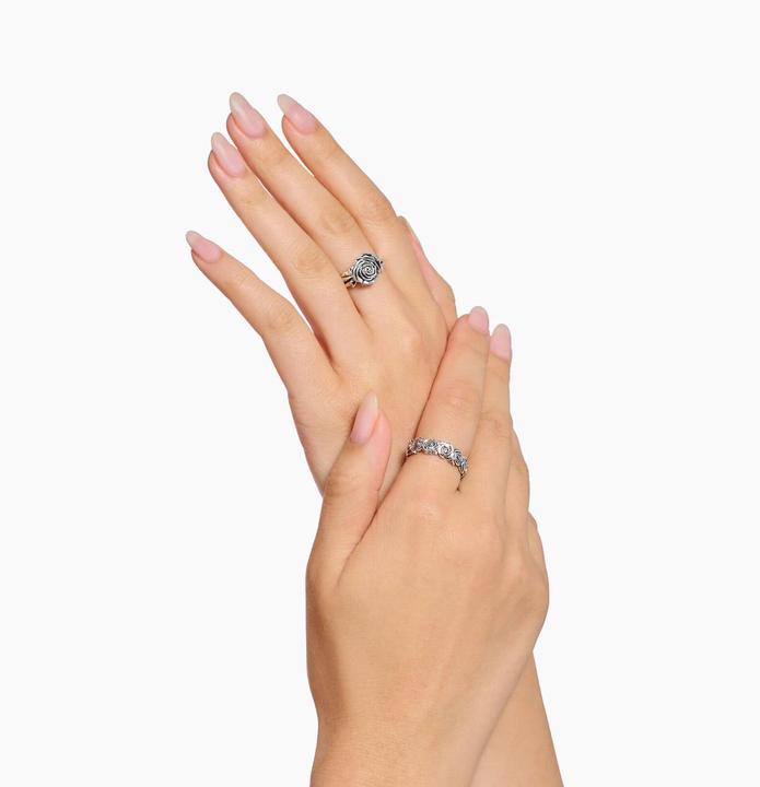 Immagine prodotto Thomas Sabo Ring Midnight Rose Silber (50, 925 Argento)