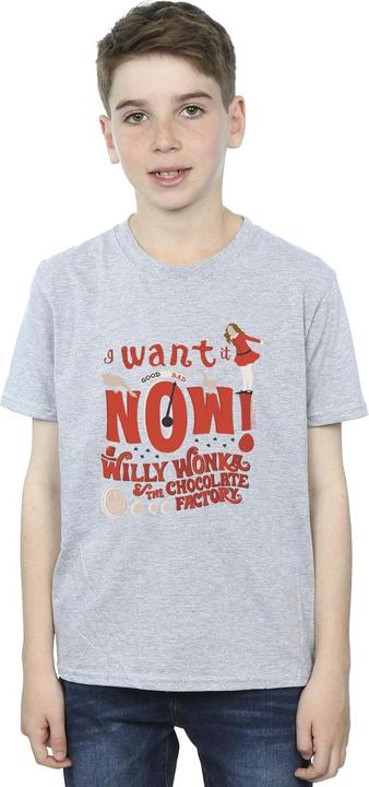Immagine prodotto Willy Wonka & the Chocolate Factory Verruca Salt I Want It Now Maglietta Ragazzi (152, 158)