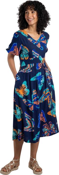 Actual product image Weird Fish Womens/Ladies Dilsha Butterflies Eco Liva Midi Dress (42 D)