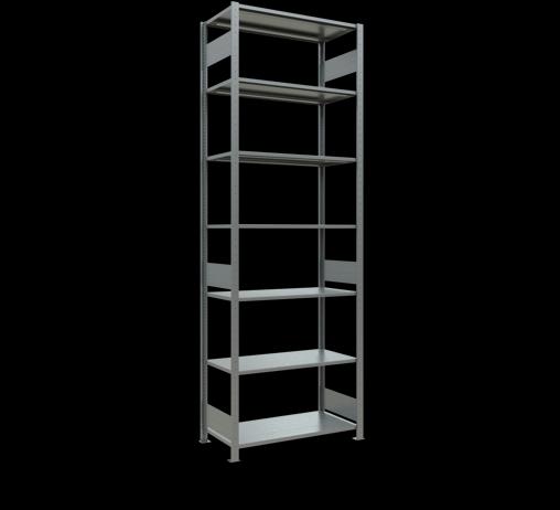 Système d'emboîtement pour rayonnage de base MULTIplus85 avec traverse de longueur