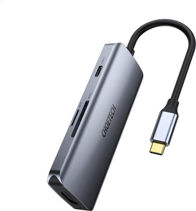 Actual product image Choetech Adapter is 7w1 HUB-M19 USB-C (USB-C, 7 Ports)