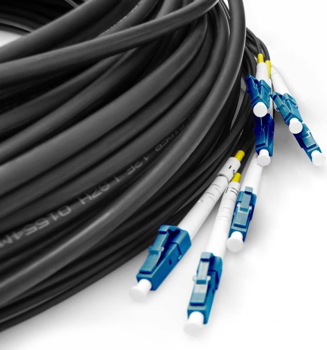 Produktbild Digitus Vorkonfektionierte Glasfaser Universal Breakout Kabel, Multimode OS2, 8 Fasern, LC/UPC - LC/UPC (UTP, CAT6, 50 m)