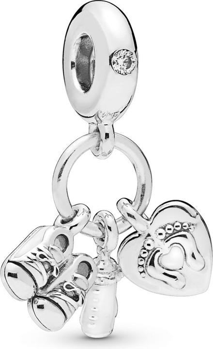 Pandora Shoes Baby Bottle and Heart (Silber 925)