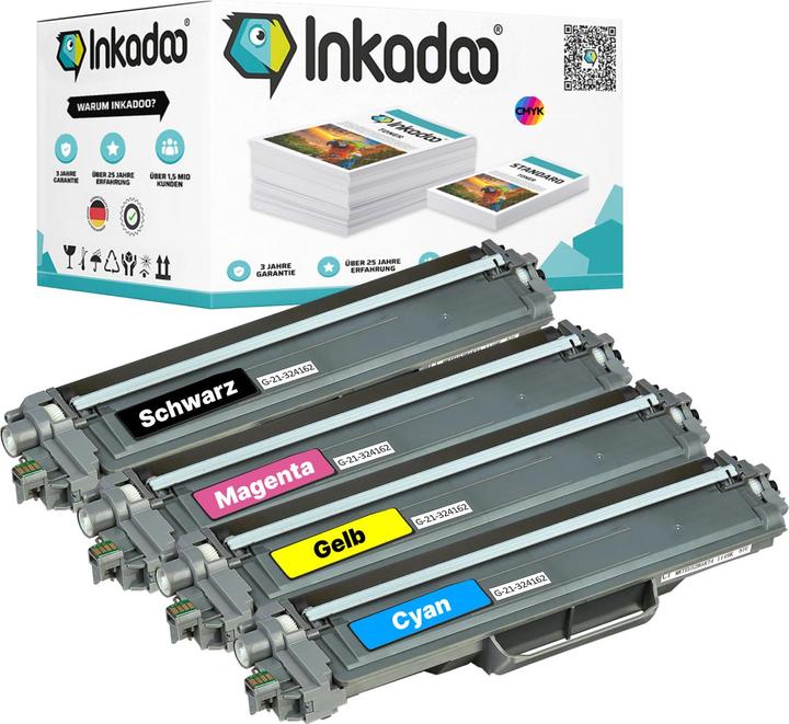 Produktbild Inkadoo Kompatibel Toner für Brother MFC-L 3770 CDW (M, BK, C, Y)