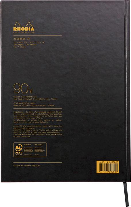 Produktbild Rhodia Notizbuch-/heft Rhodiactive (A4, Kariert, Harter Einband)
