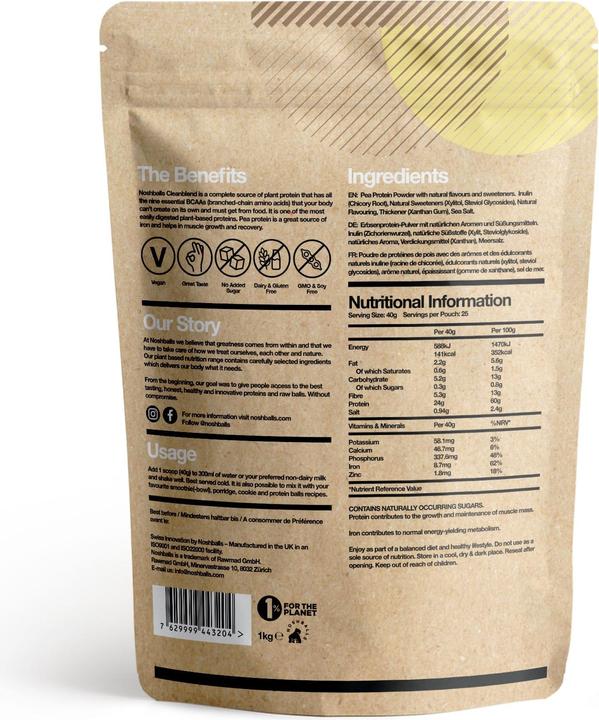 Actual product image Noshballs Cleanblend (Vanilla, 1 pcs., 1000 g)