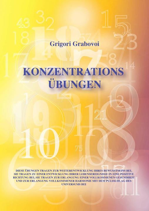 Actual product image Grabovoi:Concentration exercises (German, Grigori Grabovoi, 2014)