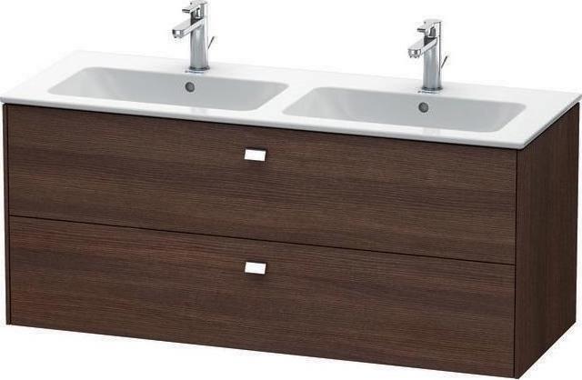 Produktbild Duravit Waschtischunterbau BRIOSO 553x1290x479mm Griffe chr betongrau matt (129 x 55.5 x 48 cm)