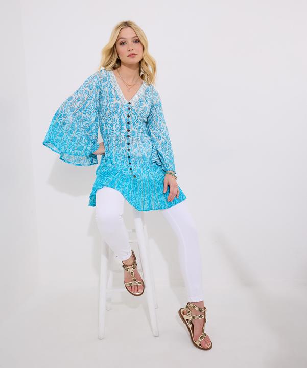Produktbild Joe Browns Ombre Shimmr Detail Button-Down Boho Blouse (18)