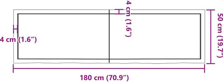 Immagine prodotto VidaXL Sinikka (180 x 6 x 50 cm)