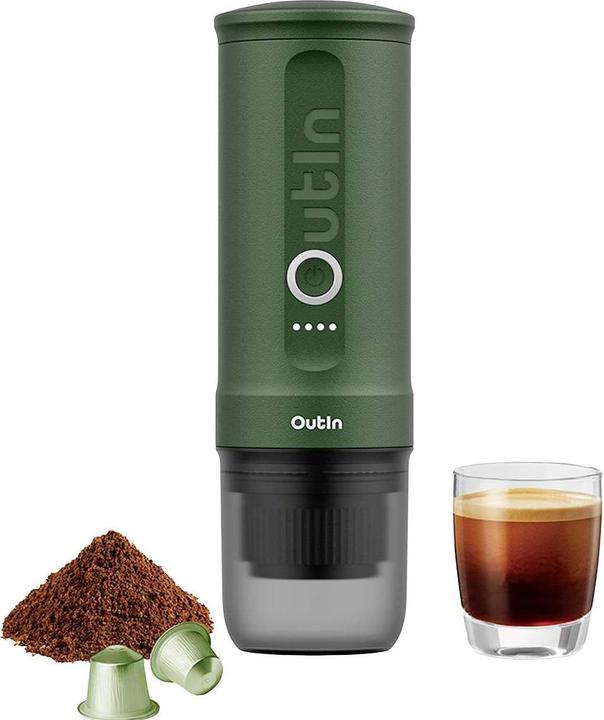 Actual product image No Name OutIn Nano espresso machine green
