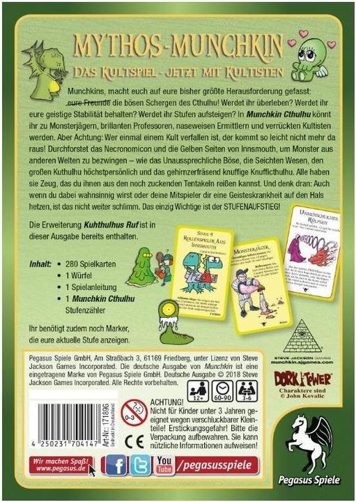 Image du produit Pegasus Munchkin Cthulhu 1+2 (Allemand)