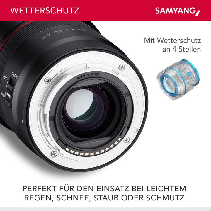 Produktbild Samyang AF 35mm f/1.8 Sony E-Mount (Sony E, Vollformat)
