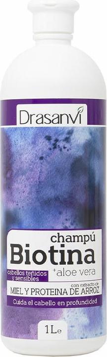 Drasanvi Biotin and Aloe Vera Shampoo for Colored and Sensitive Hair 1000ml (1000 ml, Flüssiges Shampoo)