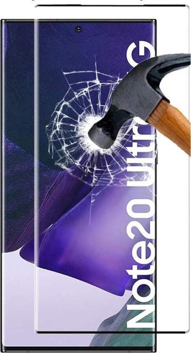 Actual product image Screenguard Samsung Galaxy Note20 Ultra Full Screen Protective Glass Film 2.5D 9H (1 Piece, Samsung Galaxy Note 20 Ultra)