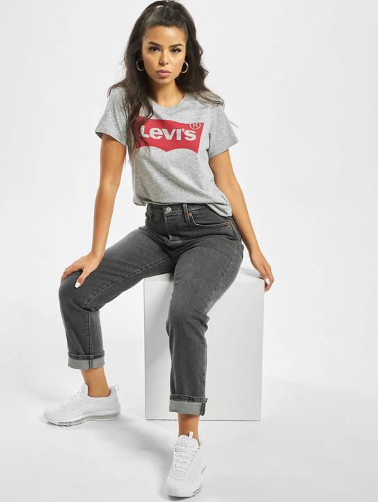 Produktbild Levis THE PERFECT GRAPHIC TEE 0263 BETTER BATWING SMOKESTACK HEATHER - XS - damskie - szary (XS)